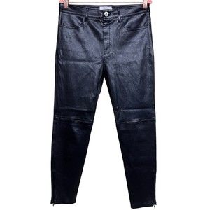 COACH Stretch Leather‎ Pants Black Women’s Size 10